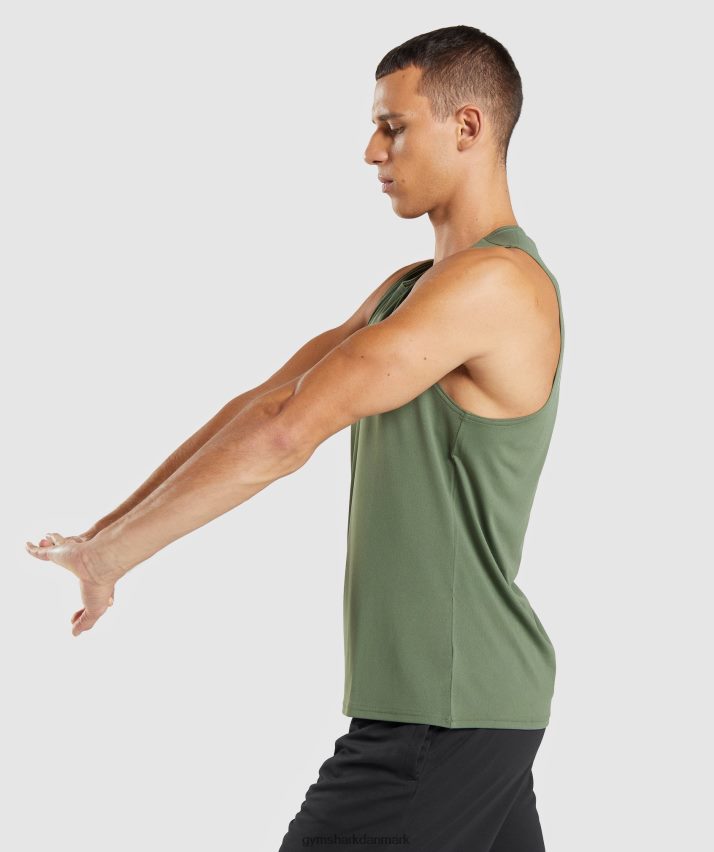 Mænd Gymshark ankomst tank N4ZDDN892 kerne oliven