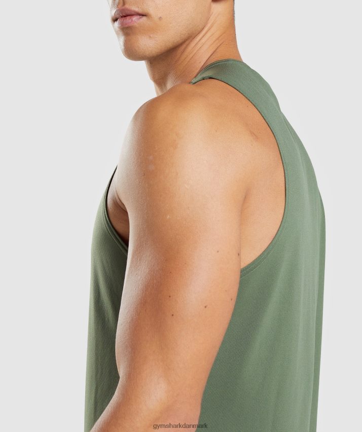Mænd Gymshark ankomst tank N4ZDDN892 kerne oliven