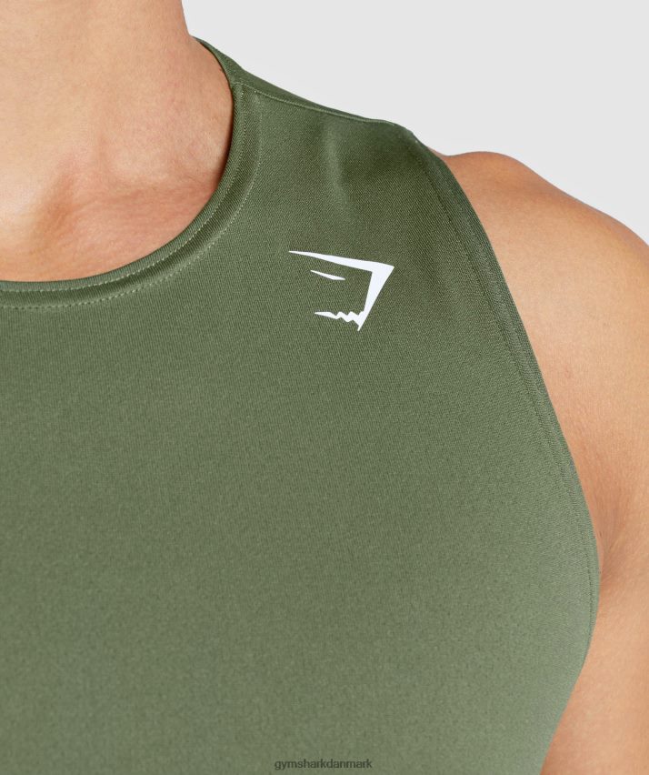 Mænd Gymshark ankomst tank N4ZDDN892 kerne oliven
