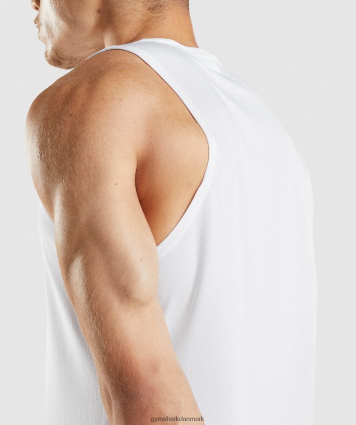Mænd Gymshark ankomst tank N4ZDDN897 hvid