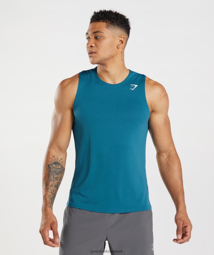 Mænd Gymshark ankomst tank N4ZDDN934 atlantisk blå