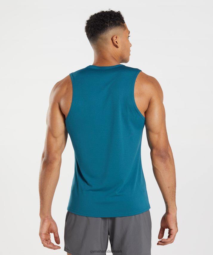 Mænd Gymshark ankomst tank N4ZDDN934 atlantisk blå