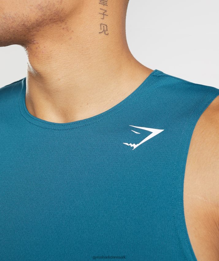 Mænd Gymshark ankomst tank N4ZDDN934 atlantisk blå