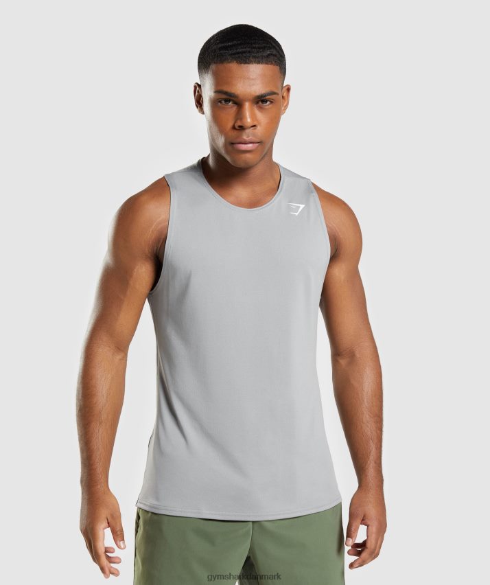 Mænd Gymshark ankomst tank N4ZDDN953 røgfarvet