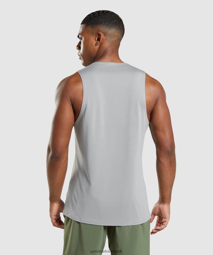 Mænd Gymshark ankomst tank N4ZDDN953 røgfarvet