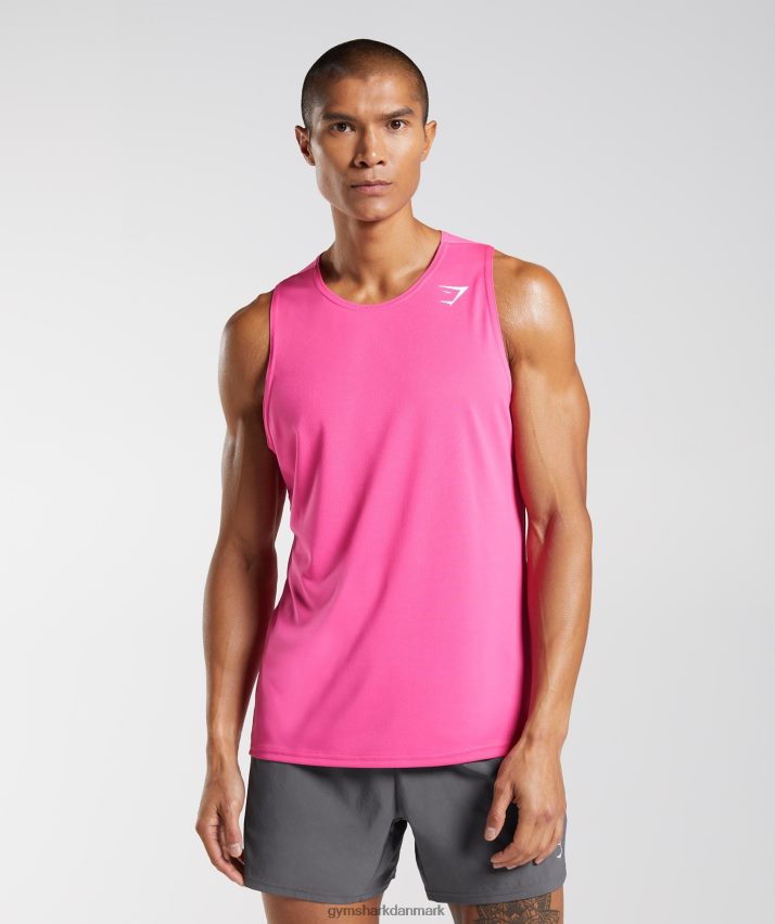 Mænd Gymshark ankomst tank N4ZDDN957 lys fuchsia