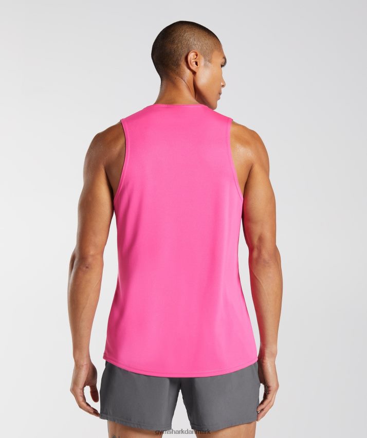 Mænd Gymshark ankomst tank N4ZDDN957 lys fuchsia