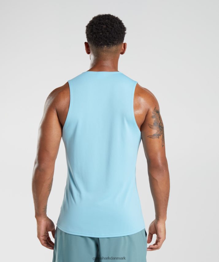 Mænd Gymshark ankomst tank N4ZDDN965 isbjerg blå