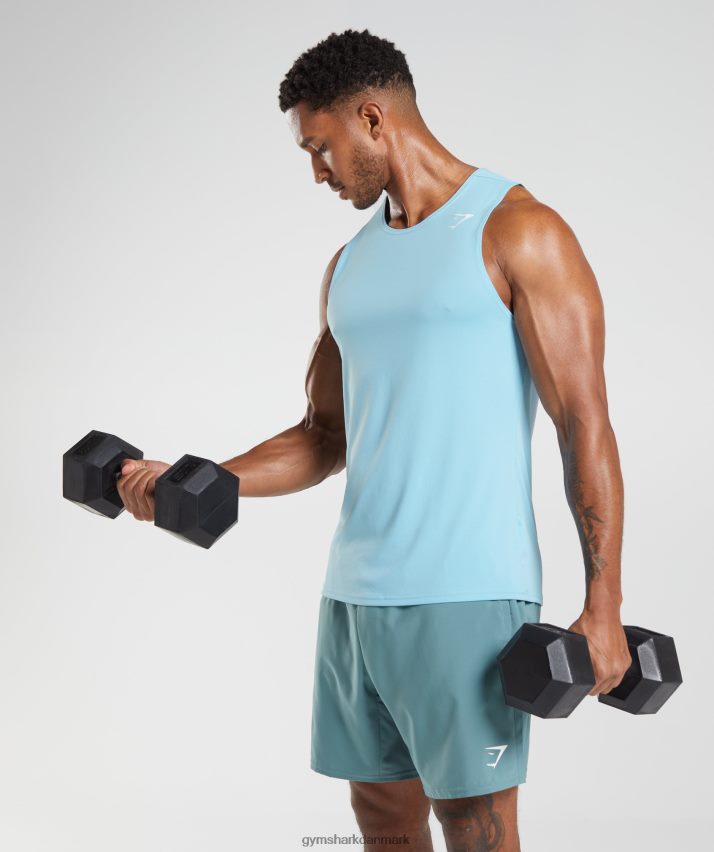 Mænd Gymshark ankomst tank N4ZDDN965 isbjerg blå