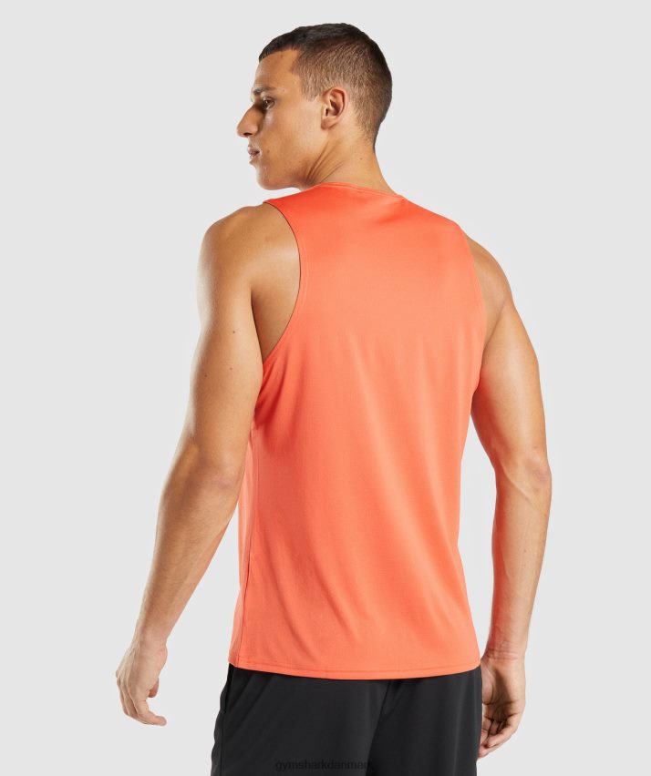 Mænd Gymshark ankomst tank N4ZDDN969 papaya appelsin