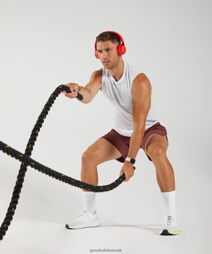 Mænd Gymshark apex sømløs tank N4ZDDN899 hvid/lys grå