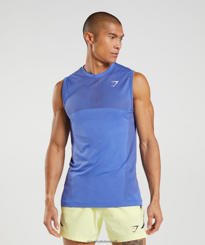 Mænd Gymshark apex sømløs tank N4ZDDN914 hof blå/onyx grå