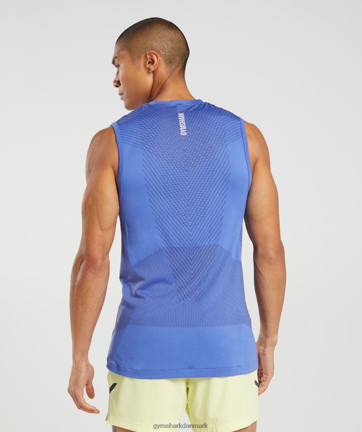 Mænd Gymshark apex sømløs tank N4ZDDN914 hof blå/onyx grå