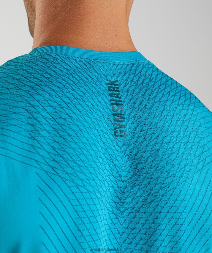 Mænd Gymshark apex sømløs tank N4ZDDN951 hajblå/atlantisk blå