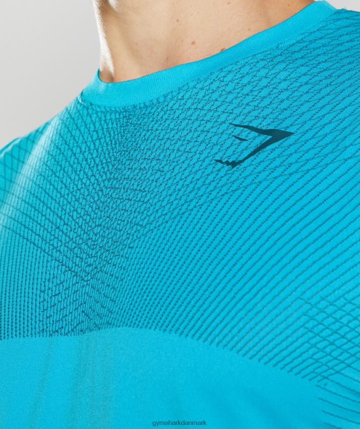 Mænd Gymshark apex sømløs tank N4ZDDN951 hajblå/atlantisk blå