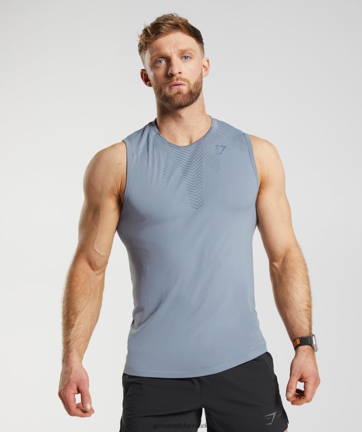 Mænd Gymshark apex tank N4ZDDN971 drivgrå/aftenblå