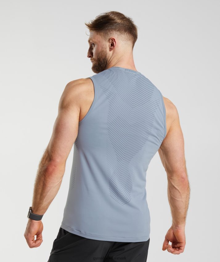 Mænd Gymshark apex tank N4ZDDN971 drivgrå/aftenblå