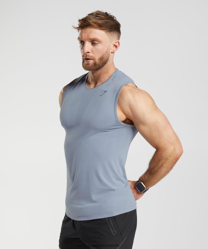 Mænd Gymshark apex tank N4ZDDN971 drivgrå/aftenblå