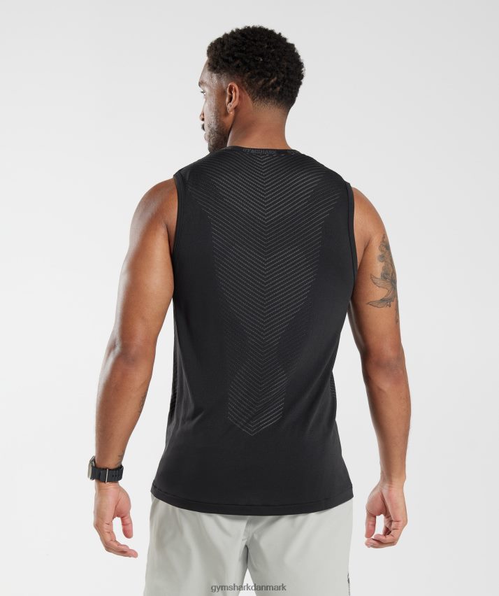 Mænd Gymshark apex tank N4ZDDN972 sort/silhouette grå