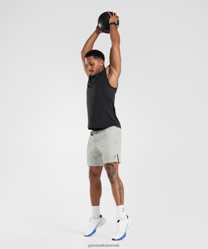Mænd Gymshark apex tank N4ZDDN972 sort/silhouette grå