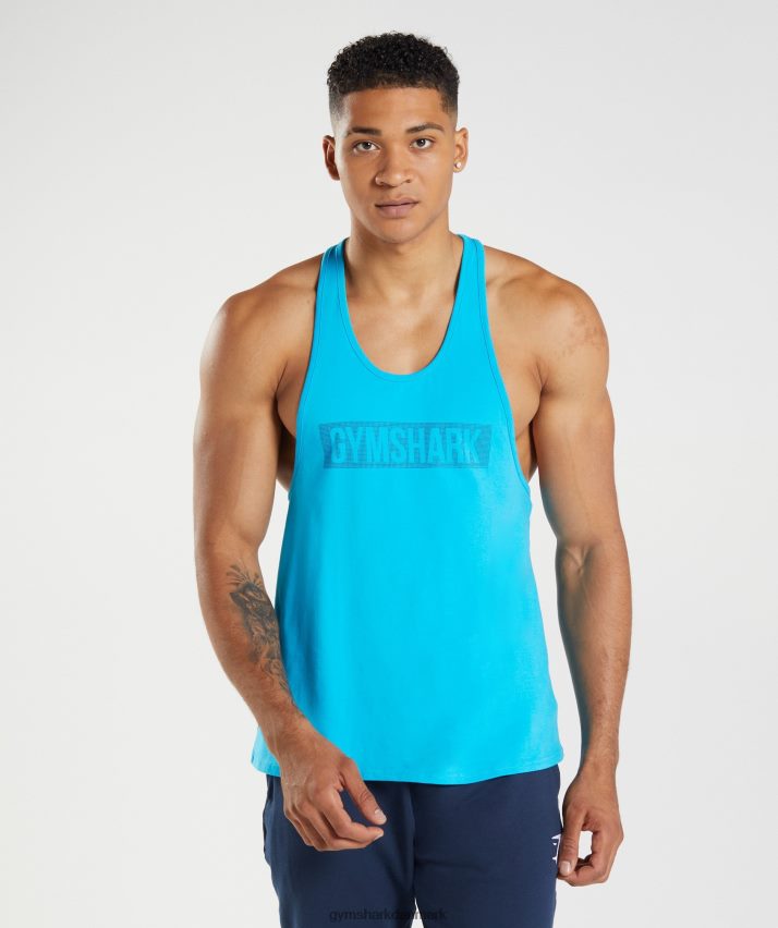 Mænd Gymshark blokstrenger N4ZDDN1007 haj blå