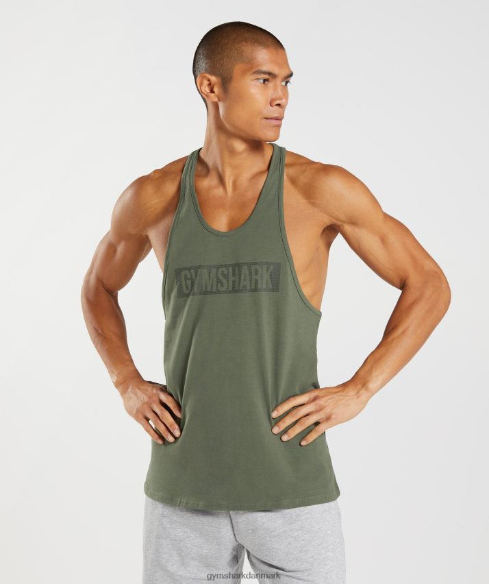 Mænd Gymshark blokstrenger N4ZDDN1014 kerne oliven