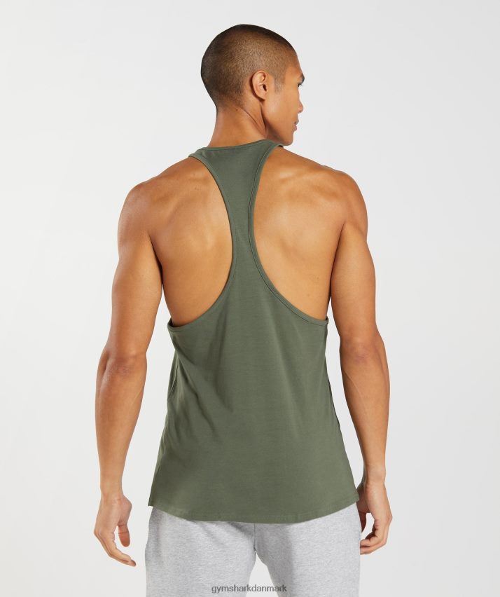 Mænd Gymshark blokstrenger N4ZDDN1014 kerne oliven