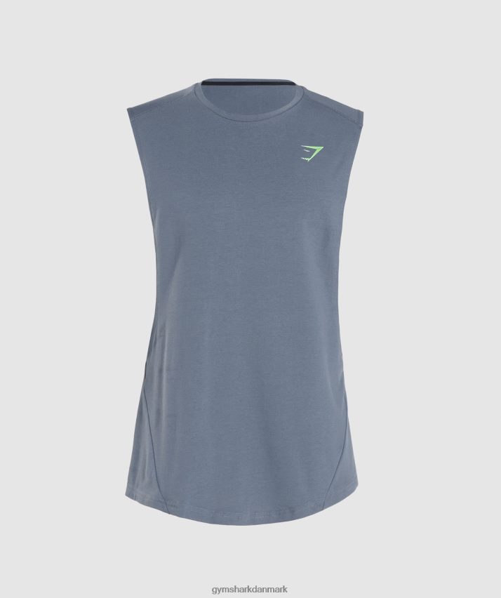 Mænd Gymshark fed drop arm tank N4ZDDN907 aften blå
