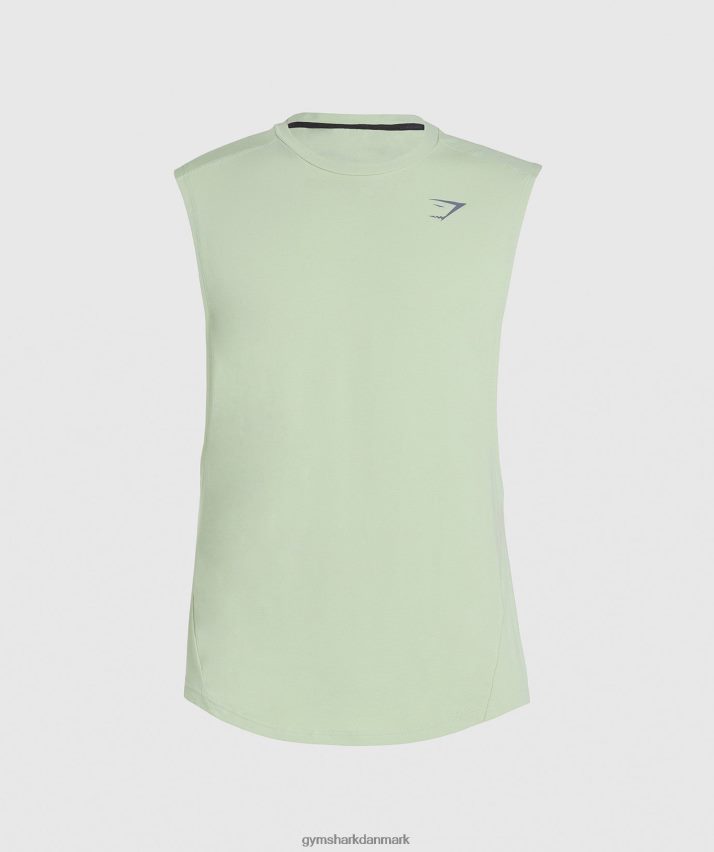 Mænd Gymshark fed drop arm tank N4ZDDN912 flora grøn