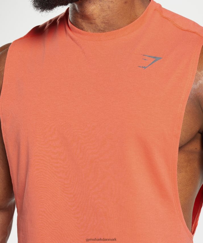 Mænd Gymshark fed drop arm tank N4ZDDN921 aerospace orange