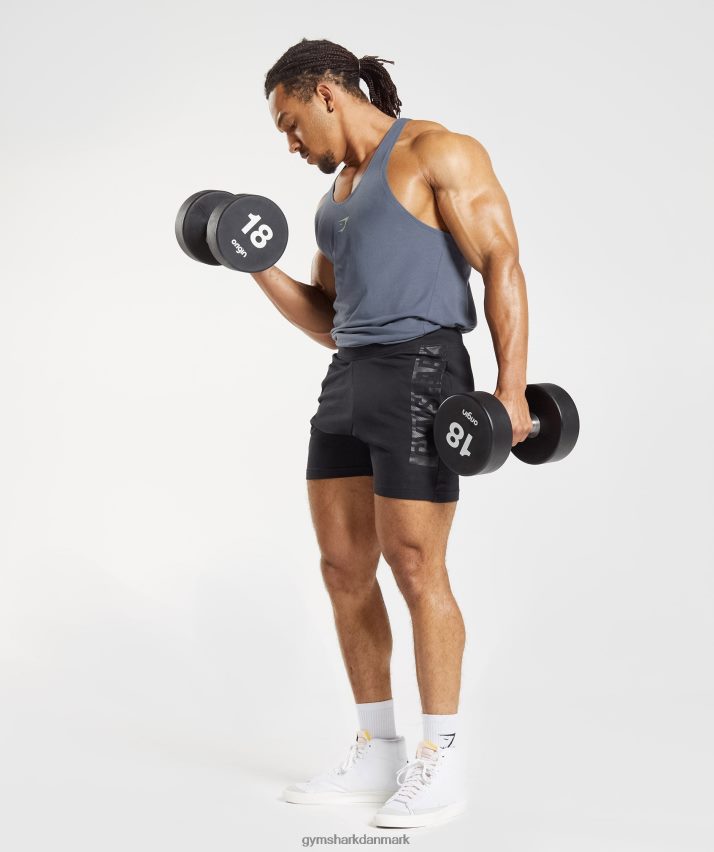 Mænd Gymshark fed stringer N4ZDDN1010 aften blå