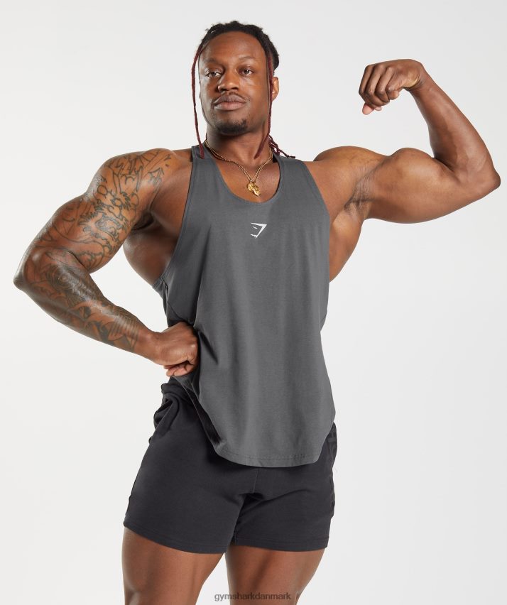 Mænd Gymshark fed stringer N4ZDDN1015 silhuet grå
