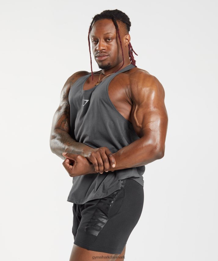 Mænd Gymshark fed stringer N4ZDDN1015 silhuet grå