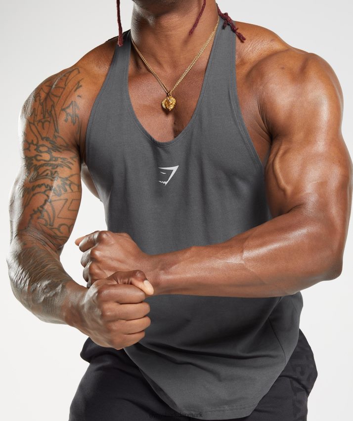 Mænd Gymshark fed stringer N4ZDDN1015 silhuet grå