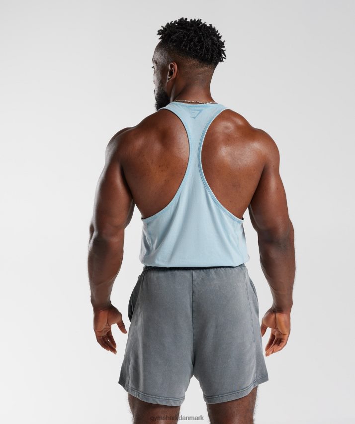Mænd Gymshark kraftvasket stringer N4ZDDN982 ozon blå
