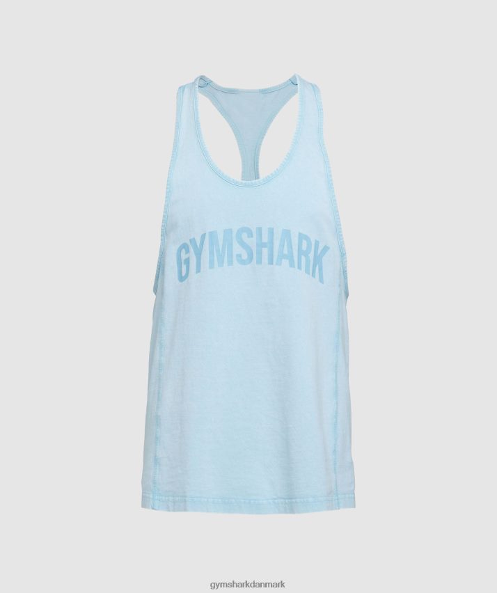 Mænd Gymshark kraftvasket stringer N4ZDDN982 ozon blå
