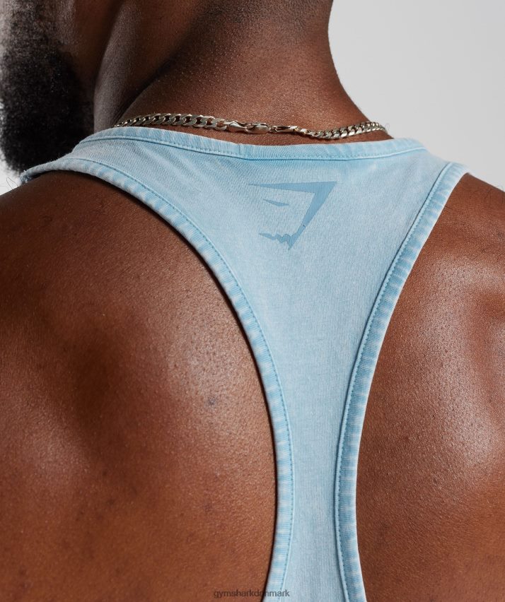 Mænd Gymshark kraftvasket stringer N4ZDDN982 ozon blå