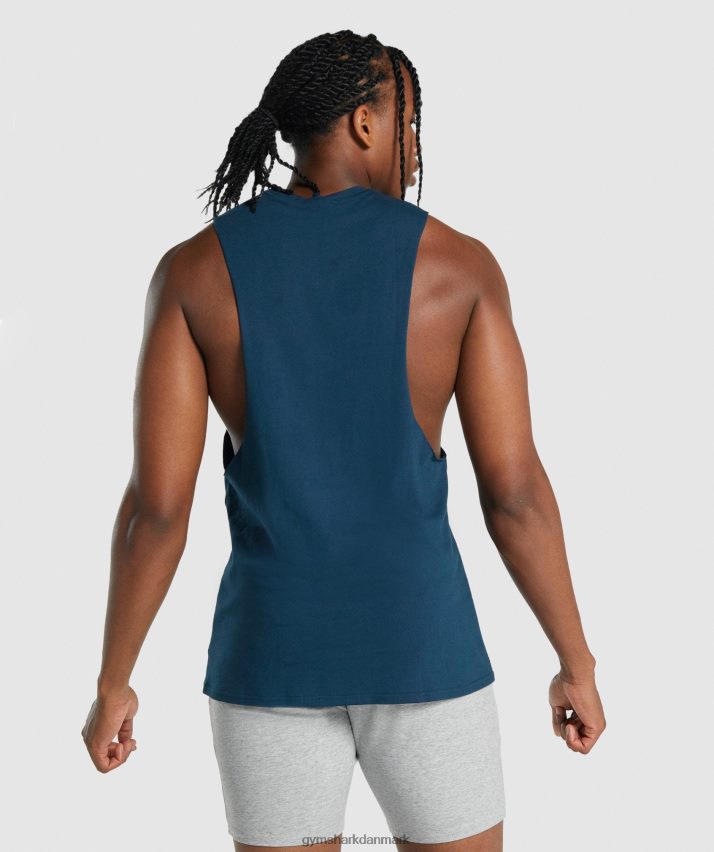 Mænd Gymshark kritisk 2.0 drop arm tank N4ZDDN922 flåde