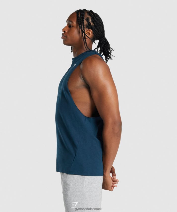 Mænd Gymshark kritisk 2.0 drop arm tank N4ZDDN922 flåde
