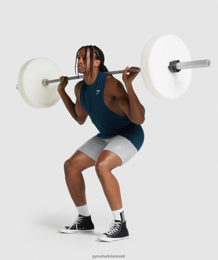 Mænd Gymshark kritisk 2.0 drop arm tank N4ZDDN922 flåde