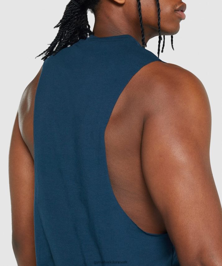 Mænd Gymshark kritisk 2.0 drop arm tank N4ZDDN922 flåde