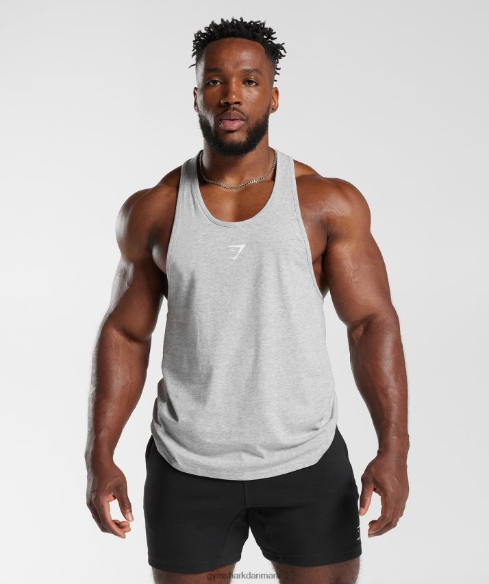 Mænd Gymshark kritisk 2.0 stringer N4ZDDN1002 lysegrå mergel