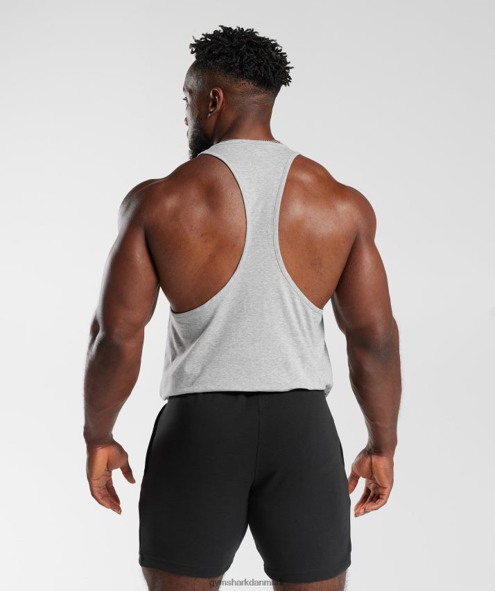 Mænd Gymshark kritisk 2.0 stringer N4ZDDN1002 lysegrå mergel