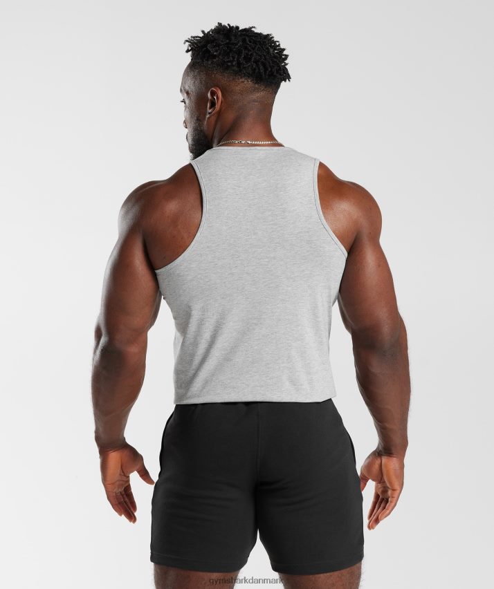 Mænd Gymshark kritisk 2.0 tank N4ZDDN919 lysegrå mergel