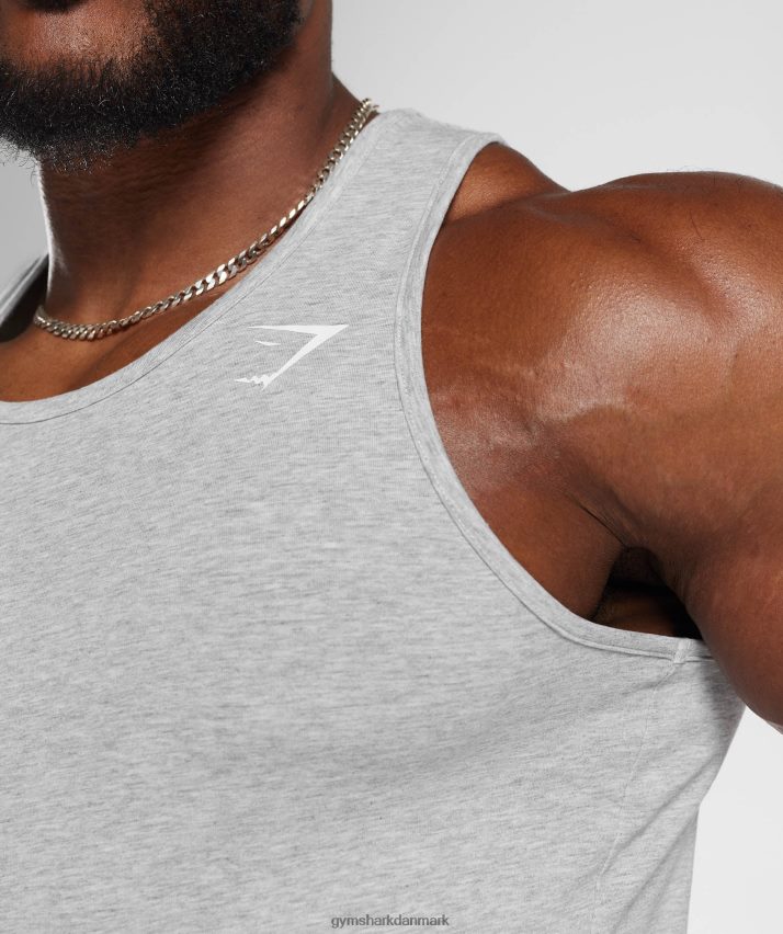 Mænd Gymshark kritisk 2.0 tank N4ZDDN919 lysegrå mergel