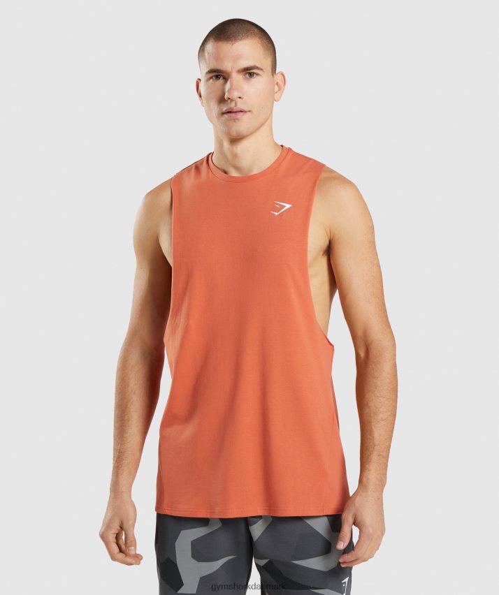 Mænd Gymshark kritisk faldarmstank N4ZDDN929 ler orange