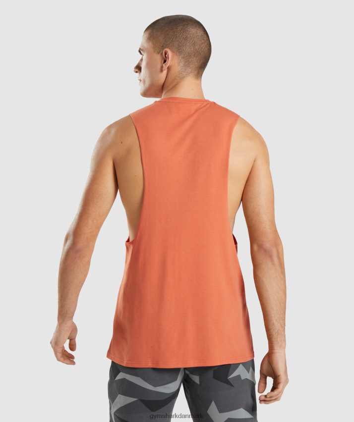 Mænd Gymshark kritisk faldarmstank N4ZDDN929 ler orange
