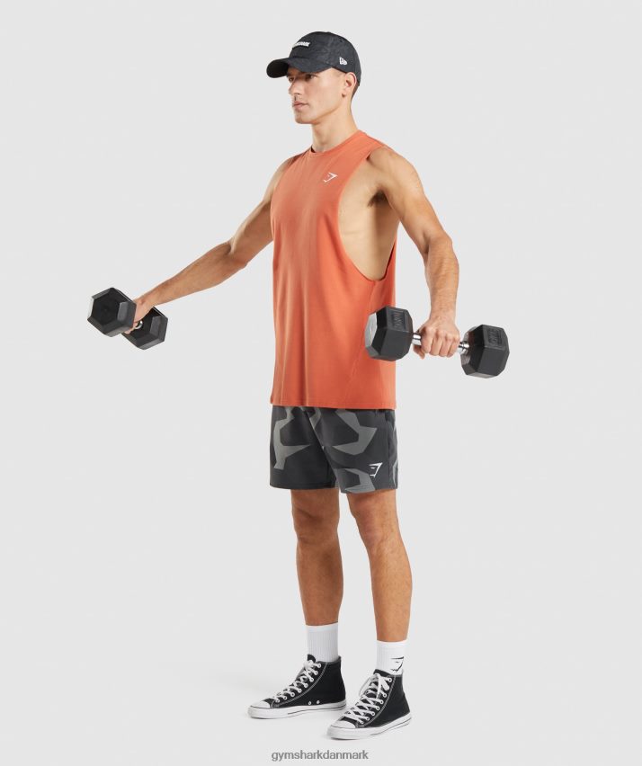 Mænd Gymshark kritisk faldarmstank N4ZDDN929 ler orange