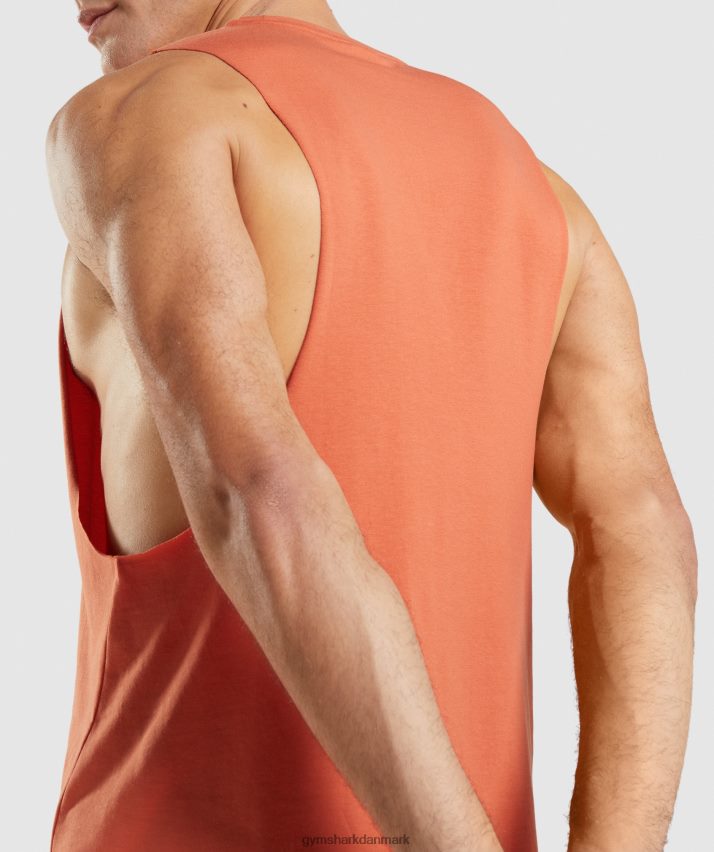 Mænd Gymshark kritisk faldarmstank N4ZDDN929 ler orange
