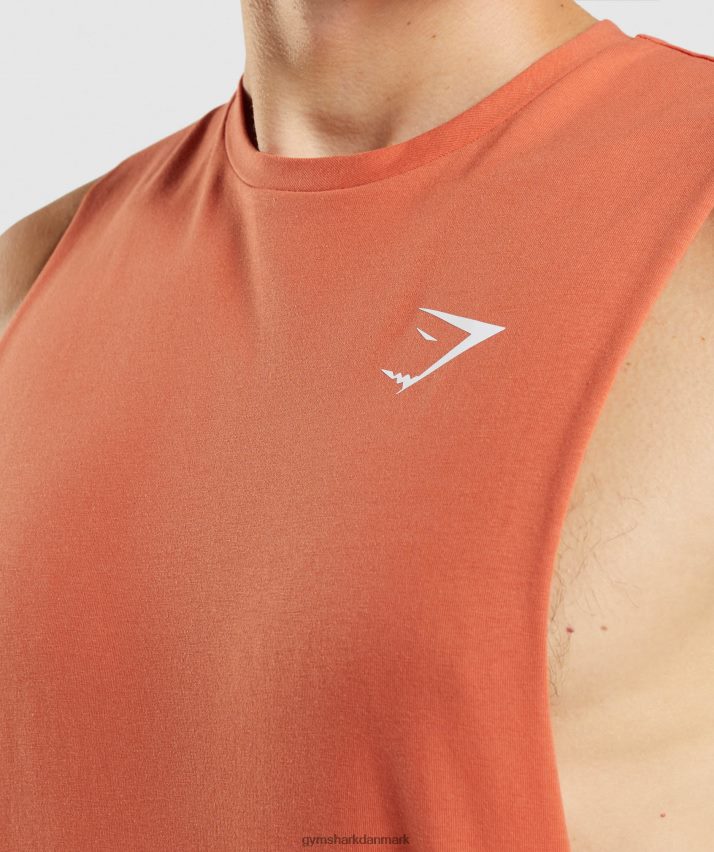 Mænd Gymshark kritisk faldarmstank N4ZDDN929 ler orange